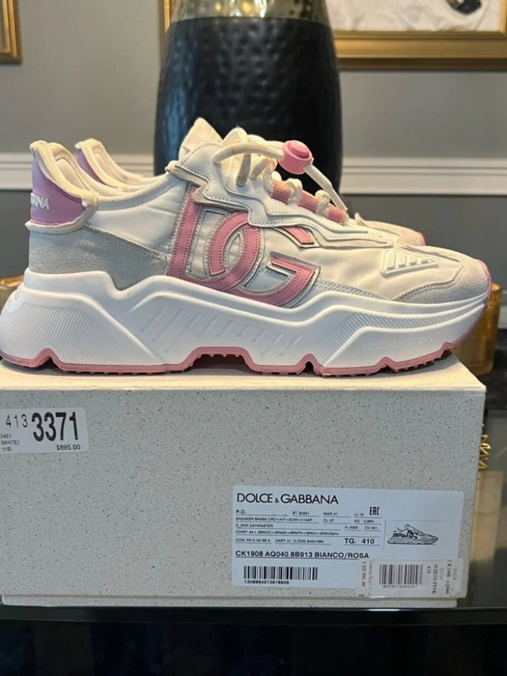 100% authentic Dolce & Gabbana Mixed-materials Daymaster